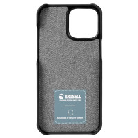 Krusell CardCover iPhone 13 Mini (lær) Svart