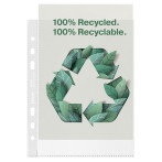 Esselte resirkulert plastlomme 70my - preget (A5) 100-pakning