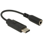 DeLock USB-C til Minijack Adapter - 0,14 m (USB-C/3,5 mm)