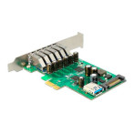 DeLock PCIe-kort med 6x USB-A-porter (+1x intern)