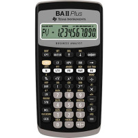 Texas BA II Plus Kalkulator (10 siffer) Svart
