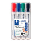 Staedtler Lumocolor WB Markers m/skrå spiss (2-5mm) 4 farger