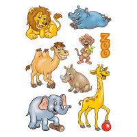 Herma Decor Stickers m/Zoo-dyr - 3 ark