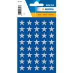 Herma Decor Stickers m/Sølvstjerner (ø13mm) 3 ark