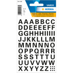 Herma Stickers m/Bokstaver A-Z - Svart (10mm) 1 ark