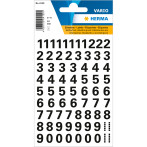 Herma Stickers m/Nummer 0-9 - Svart (10mm) 1 ark