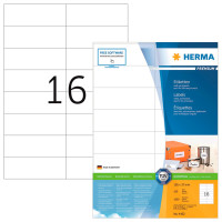 Herma Premium Eketters - Hvit (105x37mm) 1600 stk