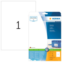 Herma Premium Labels - Hvit (210x297mm) 25 stk
