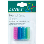 Linex KBM 200 Soft Pencil Grip - 4 farger