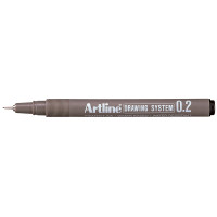 Artline Drawing System Fineliner (0,2mm) Svart