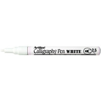 Artline 993 Kalligrafi Pen Permanent (2,5mm) Hvit