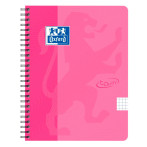 Oxford Touch Notebook A5+ Squared 5x5 (70 ark) Rosa