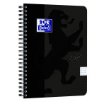 Oxford Touch Notebook A5+ Squared (70 ark) Svart