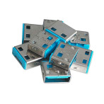 Lindy USB-A Port Blocker (10 stk) Blå