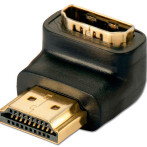 Lindy HDMI Adapter - Gullbelagt (hann/hunn) 90gr ned