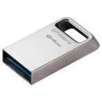 Kingston USB 3.2 Minnepenn m/håndtak 64GB (USB-A) Sølv