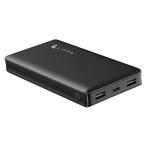 Lippa Powerbank 20 000 mAh 2,1A (2xUSB-A/USB-C/Micro) Svart