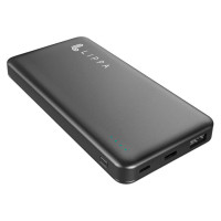 Lippa Powerbank 10 000 mAh 2,1A (2xUSB-A/USB-C/Micro) Svart