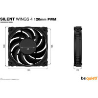 Be Quiet Silent Wings 4 PWM-vifte (120 mm)