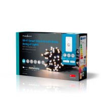 Nedis SmartLife WiFi Lyskjede 5m (50 LED) Varm/Kjølig Hvit