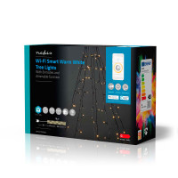 Nedis SmartLife WiFi Lysnet Tre 200 LED (10x 2m) Varm hvit