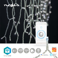 Nedis SmartLife WiFi Istapp 8m (80 streng/400 LED) Kald hvit