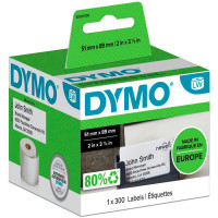 Dymo LabelWriter Avtalekort S/H (51x89) 300 stk
