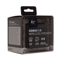 Kitsound Hawaii Bluetooth Høyttaler (4 timer) Svart