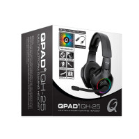 Qpad QH25 Gaming Headset m/LED (multiplattform) Svart