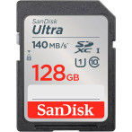 SanDisk Ultra SDXC Kort 128GB V10 (UHS-I) 140MB/s