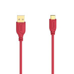 Hama Flexi-Slim USB-C Kabel Gull - 0,75m (USB-C/USB-A) Rød