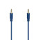Hama Flexi-Slim Minijack kabel - 0,75m (3,5mm/3,5mm) Blå