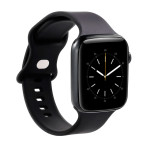 Gear Sillikone Rem til Apple Watch (42/44/45) Svart