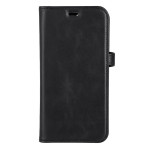 Buffalo 2-i-1 lommebok iPhone 14 Pro Max Skinn (3 kort) Svart