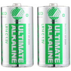 Deltaco C Batteries Ultimate Alkaline - 2-pakning