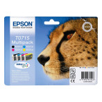 Epson T0715 Blekkpatron (svart/gul/cyan/magenta) 4pk