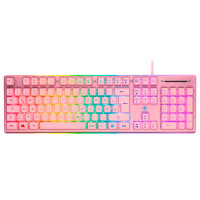 Deltaco GAM-021-RGB-P Gaming Tastatur m/RGB (Membran) Rosa
