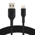 Belkin USB-C til Lightning-kabel - 1m (flettet) Svart