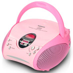 Lenco SCD-24 Boombox (FM/CD) Rosa