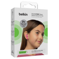 Belkin SoundForm Nano Earbuds for Barn 7+ (5 timer) Rosa