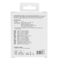 Essentials USB-C til Minijack Adapter (USB-C/3,5mm)