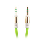 Forever Minijack Kabel - 1m (3,5mm/3,5mm) Grønn
