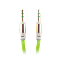 Forever Minijack Kabel - 1m (3,5mm/3,5mm) Grønn