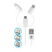 Forever Multikabel - 1m (USB-C/Lightning/Micro-USB) Hvit