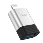 XO USB-A/Lightning OTG-adapter (USB-hunn/Lightning-hann)