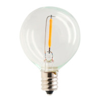 Forever Globe Filament LED Pære for E12 Lyskjede (Hvit) 6pk