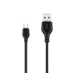XO NB103 Micro USB Kabel 2.1A - 1m (USB-A/microUSB) Svart