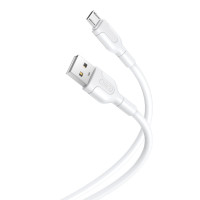 XO NB212 Micro USB Kabel 2.1A - 1m (USB-A/microUSB) Hvit