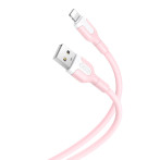 XO NB212 Lightning Kabel 2,1A - 1m (USB-A/Lightning) Rosa