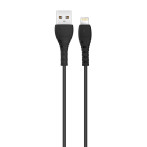 XO NB-Q165 Lightning Kabel 3A - 1m (USB-A/Lightning) Svart
